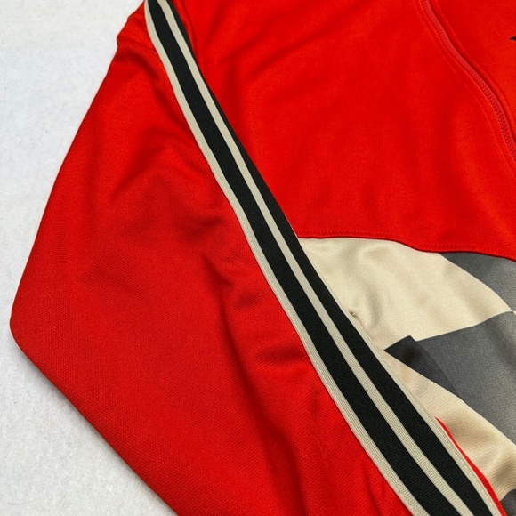 Jeff Staple Pigeon Racing Jacket Mens XL Red Embroidered Full Zip Checkered Flag - Picture 8 of 16